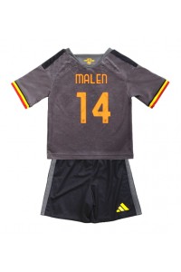 AS Roma Donyell Malen #14 Jalkapallovaatteet Lasten Kolmas peliasu 2026-27 Lyhythihainen (+ Lyhyet housut)